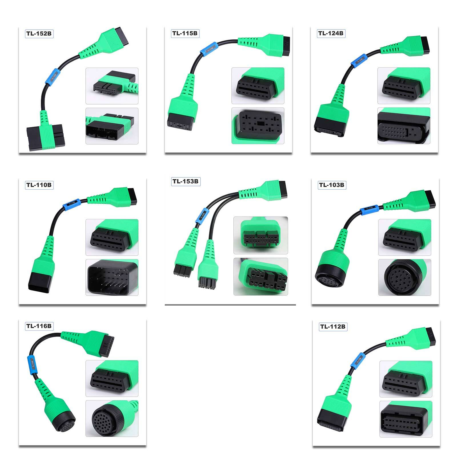 LAUNCH X431 New Energy EV Car Diagnostic Tools Work With X431 PAD V / PAD VII Electric Vehicle Cables