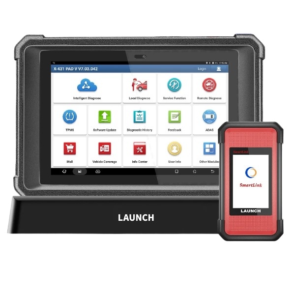 2024 LAUNCH X431 PAD V Elite 10.1 Inch CAR Diagnostic Tools J2534 Online Programming ECU Coding DOIP CAN FD Padv Smartlink C