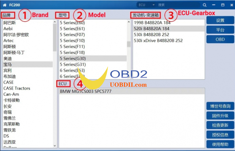 Software Interface Display