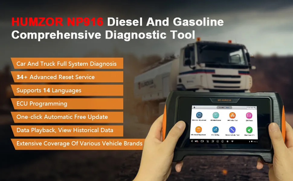 Wholesale High Quality Np916 Truck+Car Portable Ultrasound Scanner 3D Tool OBD2 Bluetooth Pad Scanner De Diagnostic Car Key Diagnostic Launch X431 Scanner