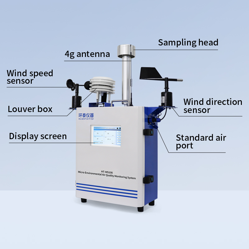 HT-MS100 Micro Ambient Environment Air Quality Monitoring Testing Instrument/Testing Equipment/no2 So2 O3 Co
