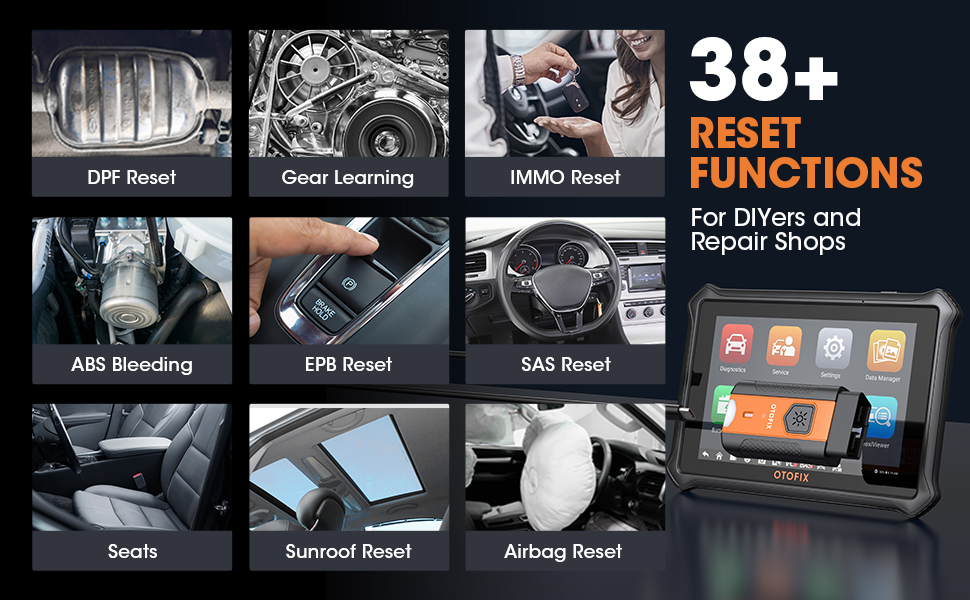OTOFIX D1 Lite Reset Functions