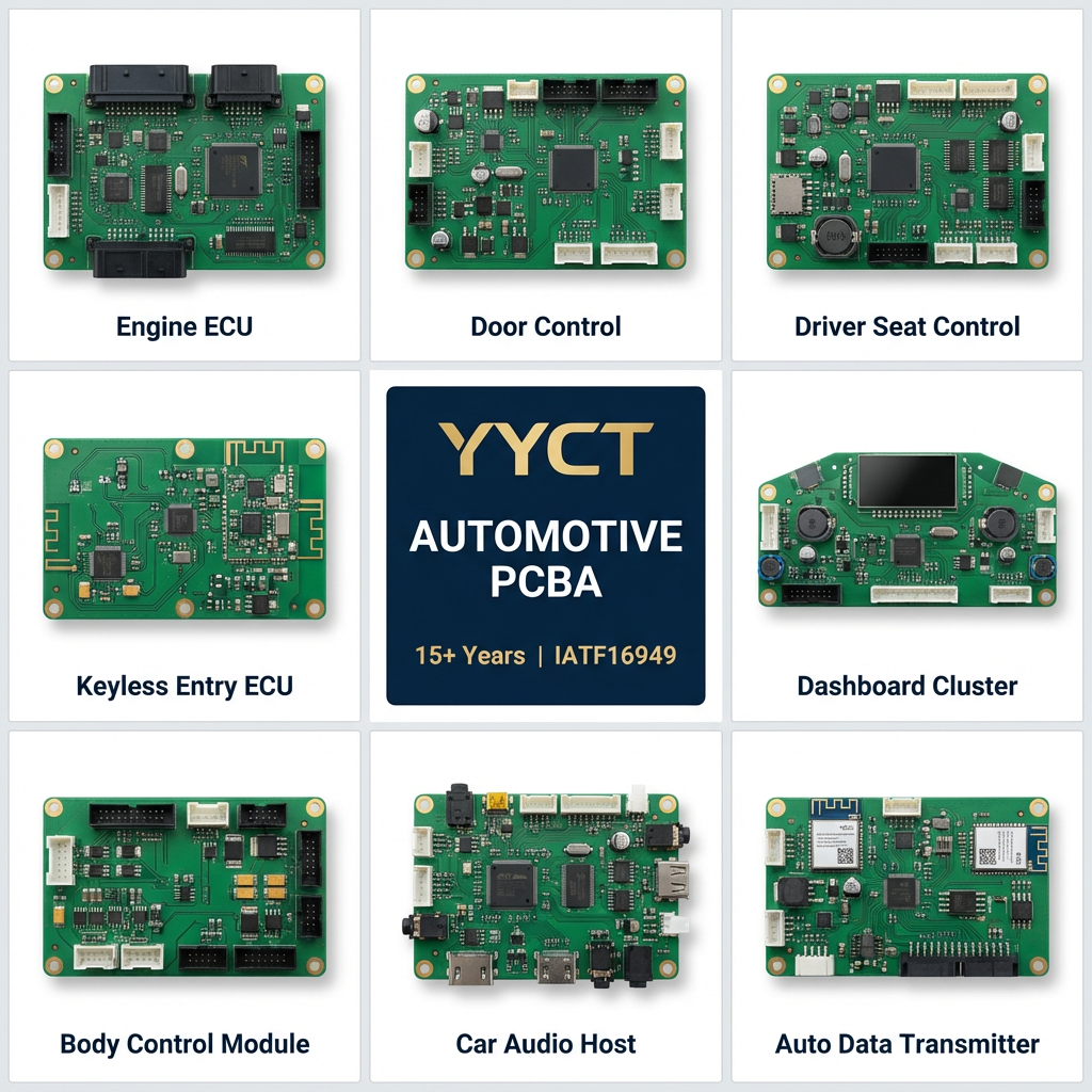 Automotive Grade Engine ECU PCBA, Full Turnkey SMT Assembly &amp; PCB Manufacturing, 100% Function Tested, ISO9001 Certified