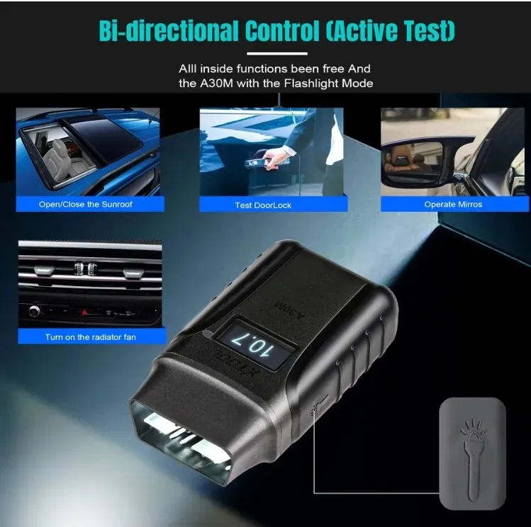 Xtool A30m OBD2 Car Diagnostic Tool Active Test Display