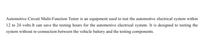 AT-9135 Automotive Circuit Multi-Function Tester with LCD display