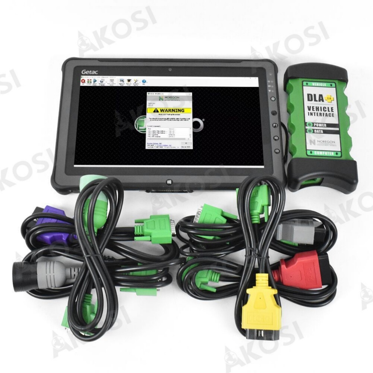 New Diesel Heavy Duty Truck Scanner Fleet Diagnostic Tool Dla+2.0 Adapter Commercial Fleet Engine+Getac F110 Tablet