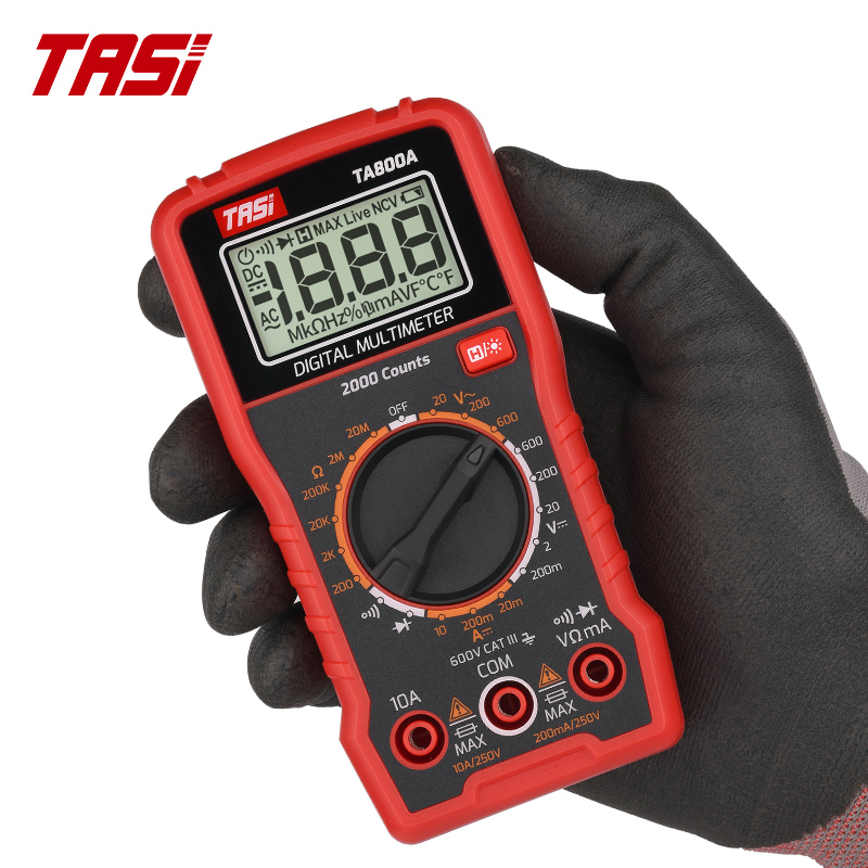 TASI TA800A/TA806A Digital Multimeters User-Friendly Manual Range Tester With High Precision For Voltage Measure Tool