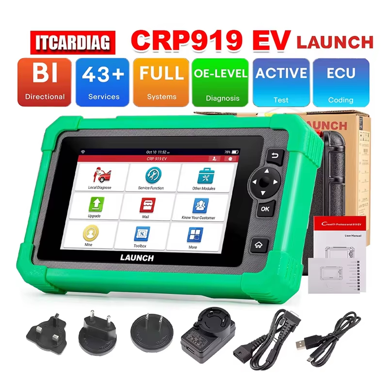 Launch CRP919 EV Diagnostic Scanner Functions