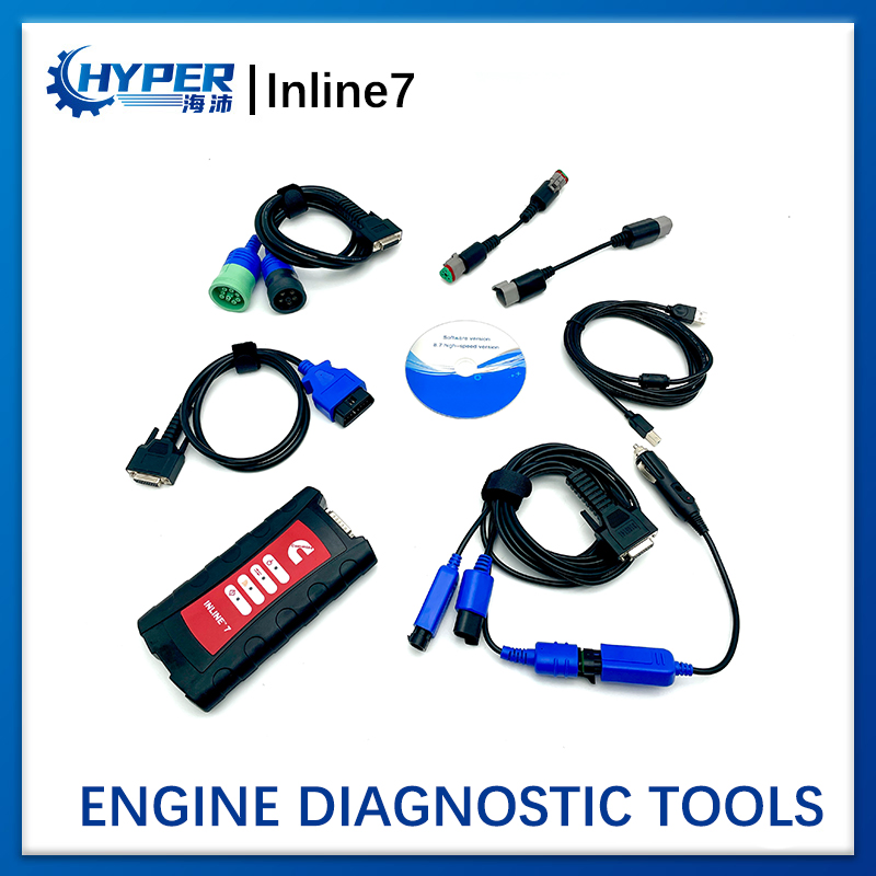 Inline7 Engine Code Reader OBD2 Diagnostic Tool Heavy Duty Truck Scan Tool for Inline6