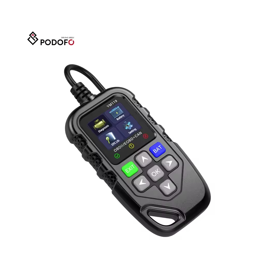 Podofo OBD Car Engine Diagnostic Instrument 1.8'' for Test Instrument Accurate Engine Data for Efficient Free Software Updates