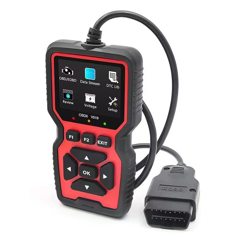 V519 Plus Automotive Scan Tool, Supports 10 Languages, Works with All 1996+ Us/EU/Asian OBD2 Vehicles