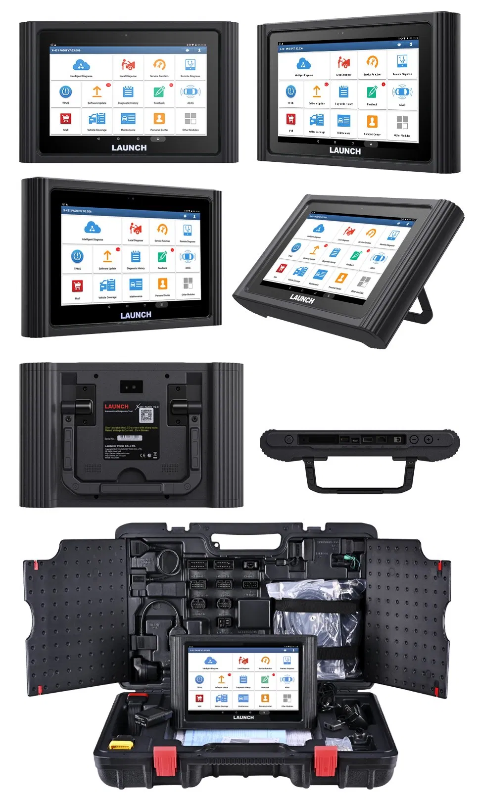 Launch X431 Pad III V2.0 Full System Diagnostic Tools Auto OBD2 Scanner X-431 Pad ECU Online Coding ECU Programming 37+ Service