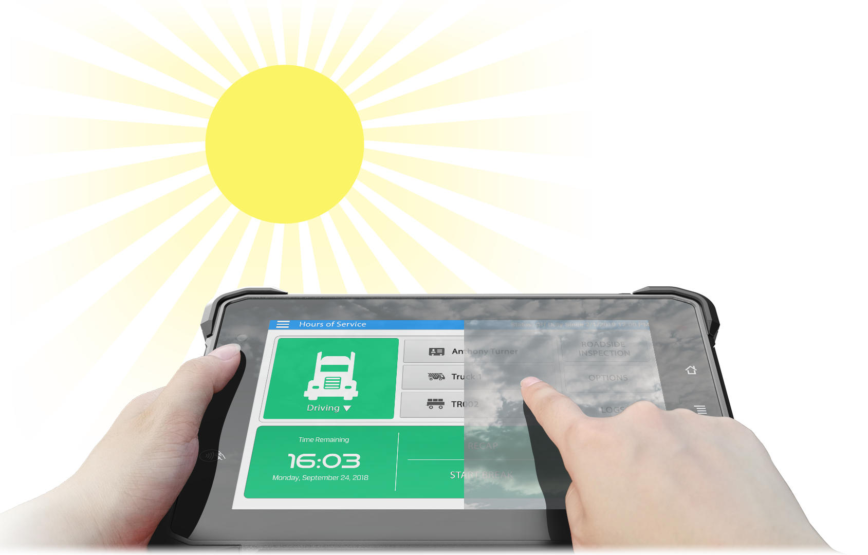 7 Inch IP67 Waterproof Vehicle Mounted Android Telematics Rugged Tablet GPS Data Diagnostic Collecting for Precision Mining