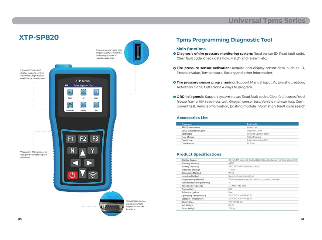 TPMS Scan and Programming Tool Detailed Photo 6
