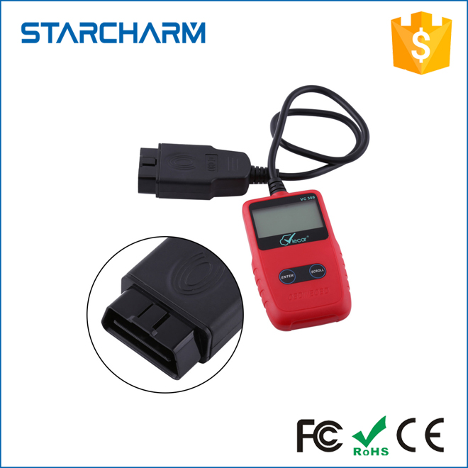 Easy Use OBD II Car Code Reader V1.5 Display Key Programmer VC309 OBD2 Scanner Diagnostic Tools