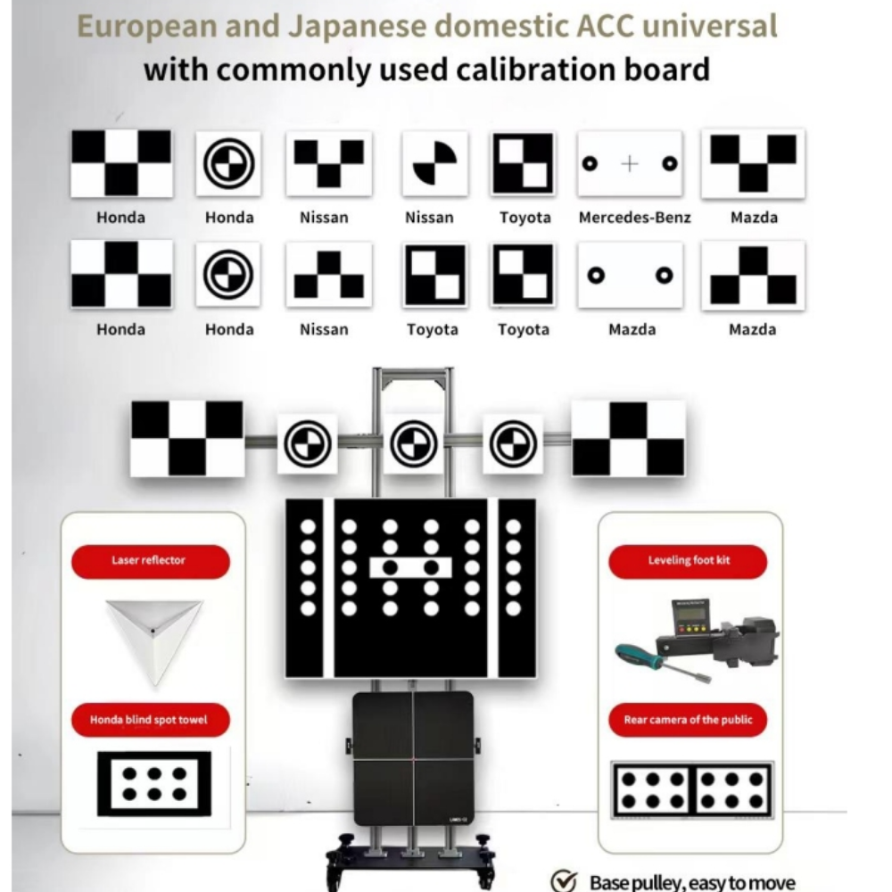 Adas Tools for European Japanese Acc Universal Adaptive Cruise Control Lane Departure Warning Side View Camera Calibration Board