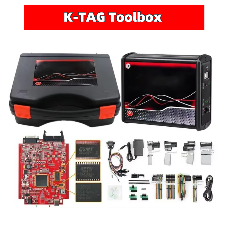 EU Red K-ess V2 V5.017 Online 2.80 and K-TAG 7.020 2.25 K-TAG ECU Programming Tools OBD2 Chip Tuning K-ess K-tag ECU Programmer