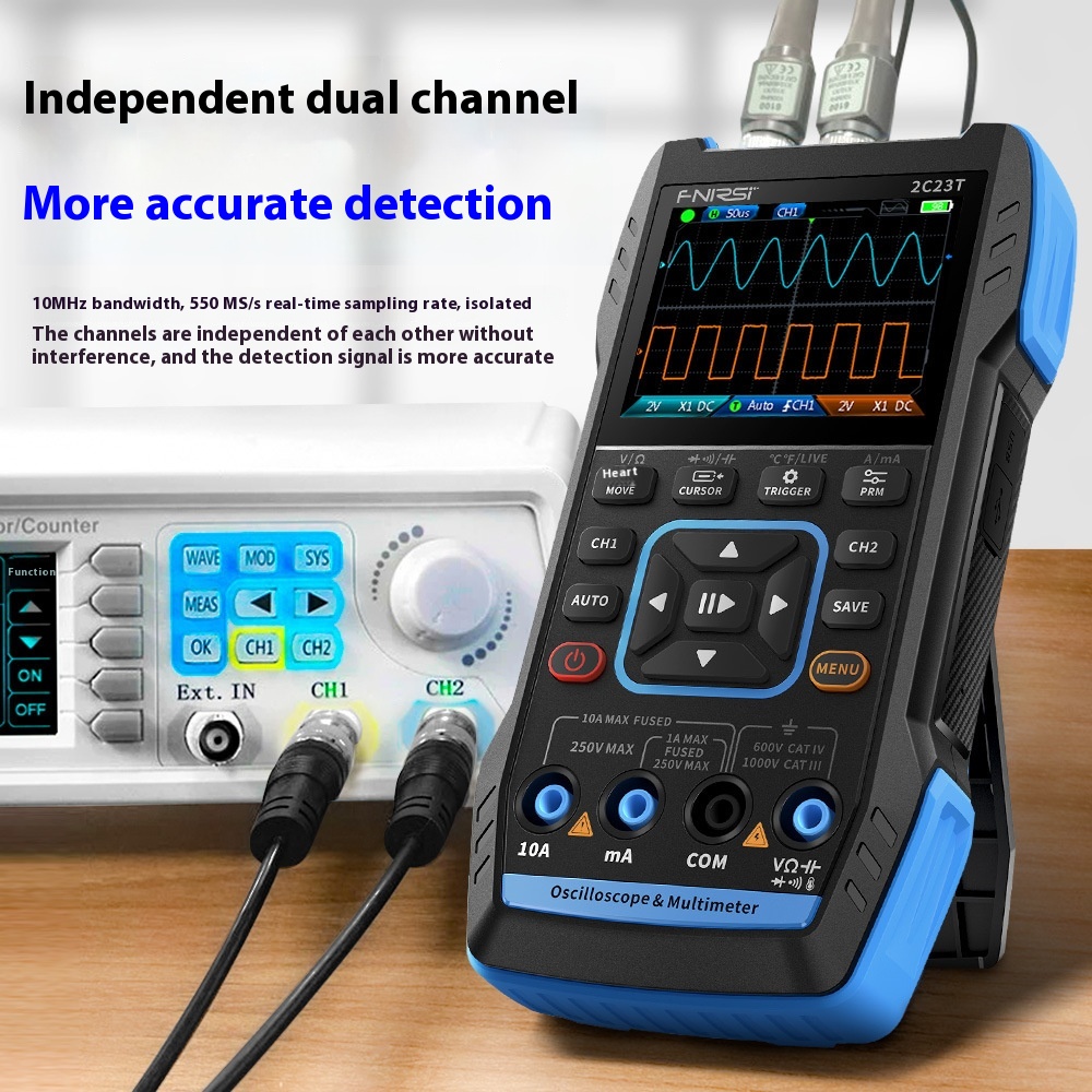 Three-in-One Auto Repair Digital Oscilloscope Multimeter Signal Generator Universal Vehicle Diagnostic Tool