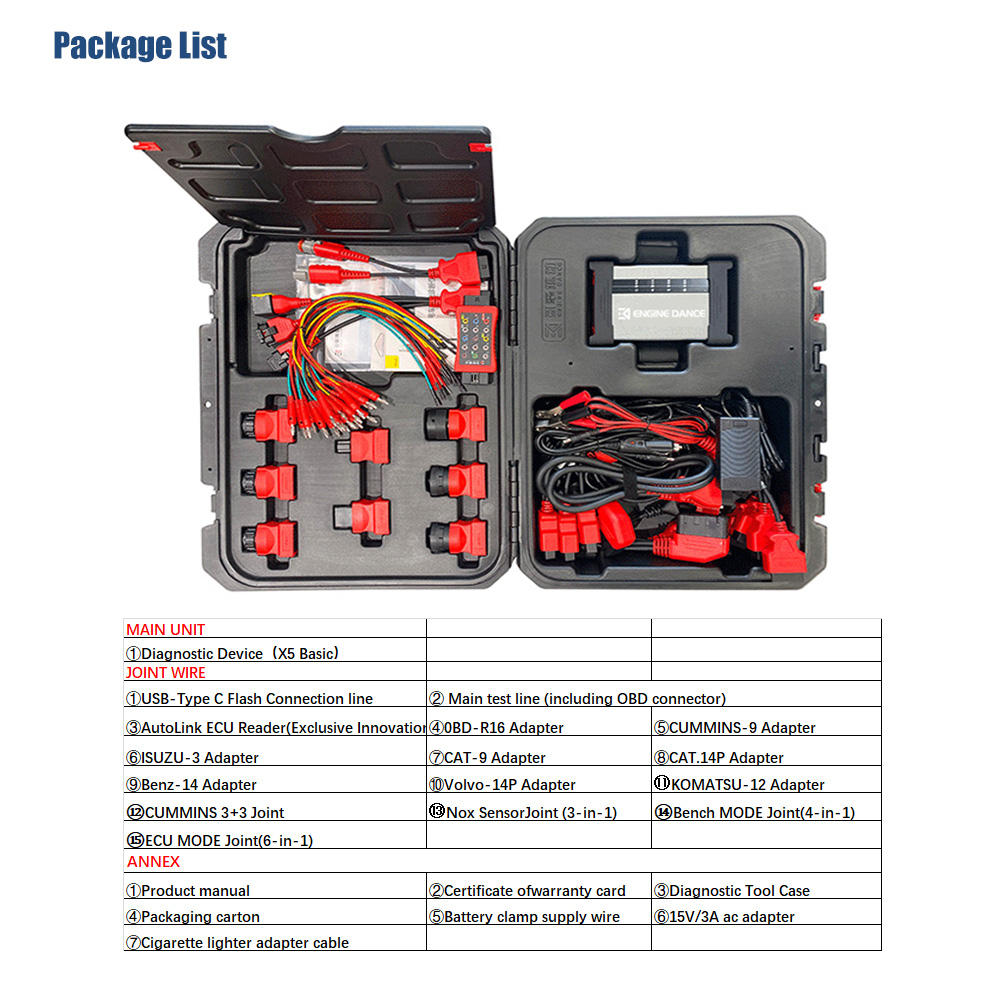 EngineDance X5 Engine Dance X5 Diag 2-in-1 ECU Programming &amp; Truck Diagnostic Tool For Diesel Vehicle Construction Agricultural