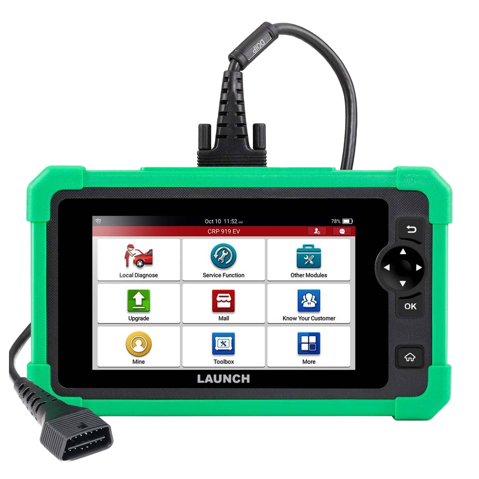 LAUNCH CRP919 EV Ecu Coding Bi-Directional Active Test OBD2 Car Diagnostic Machine for Electric Cars New Energy Vehicles