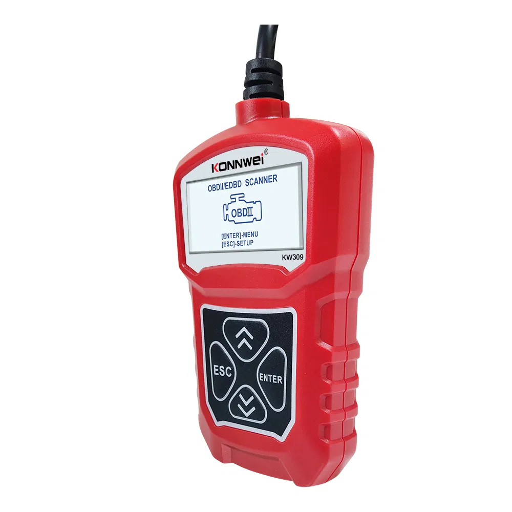 Konnwei Kw309 OBD2 Scanner - Automotive Diagnostic Tool, Red