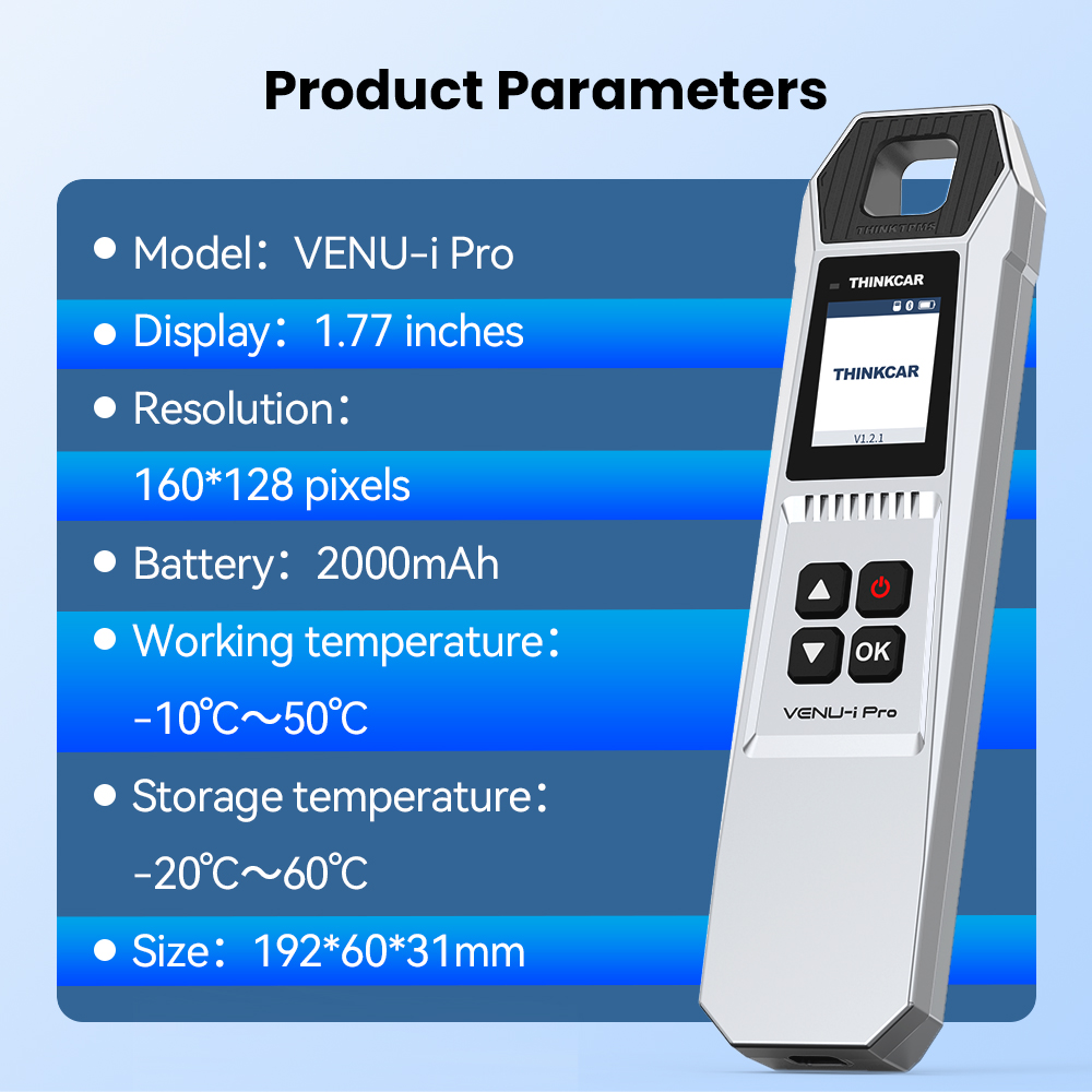 2025 Thinkcar VENU IPRO Tire Pressure Inspection Tools TPMS System Car Code Reader Sensor Programming Tools Work With 689BT VO7S