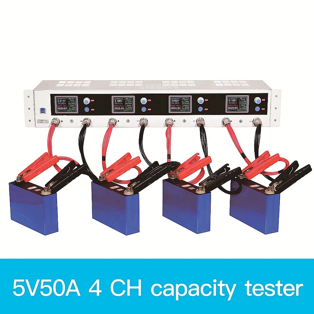 DANTE YPSDZ0550-4 4 Channel 5V 50A LifePo4 Cell Lithium Battery Capacity Tester Analyzer Testing Equipment