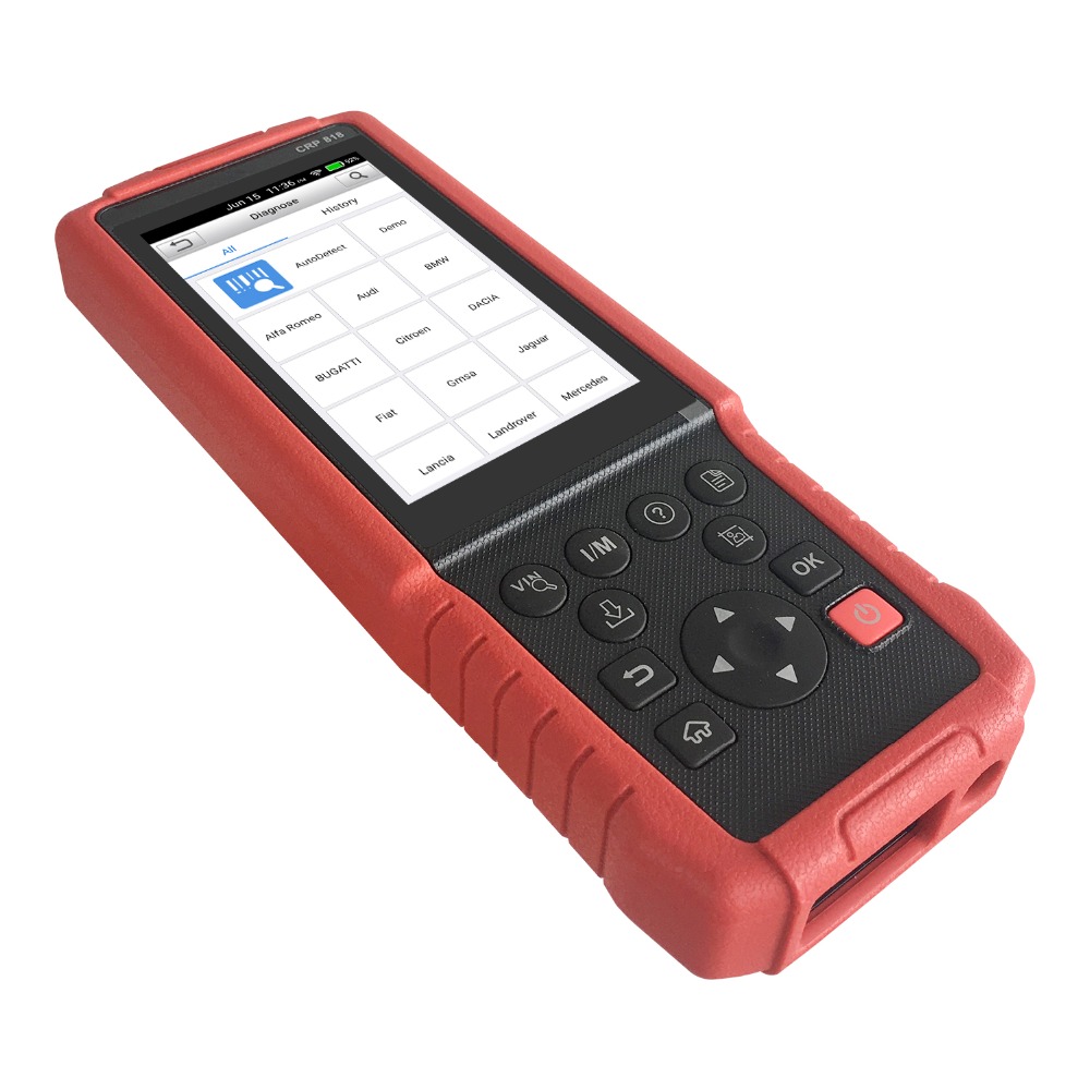 CRP818 OBD2 Diagnostic Tool Full System Automatic Identification of VIN Oil Lamp Reset, Brake Pad Reset