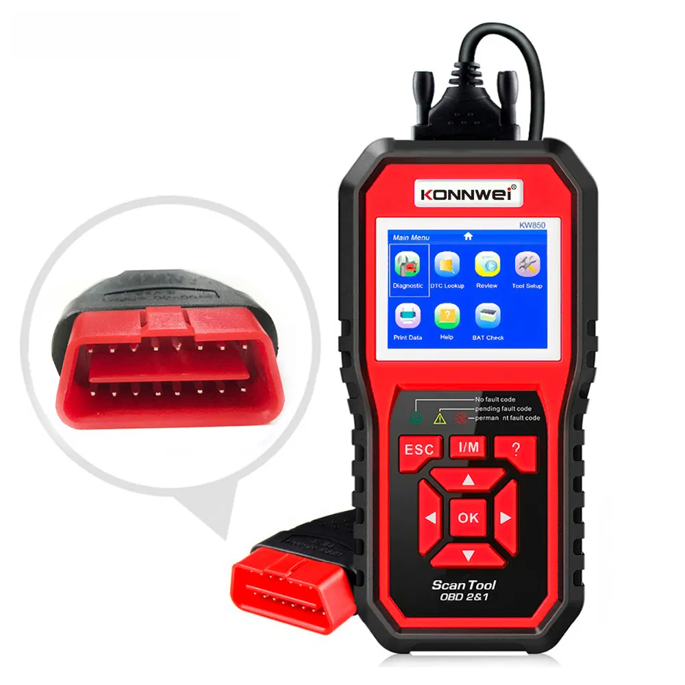 Konnwei Kw850 OBD2 Code Reader Scanner Diagnostic Tool Diagnostics Graphing