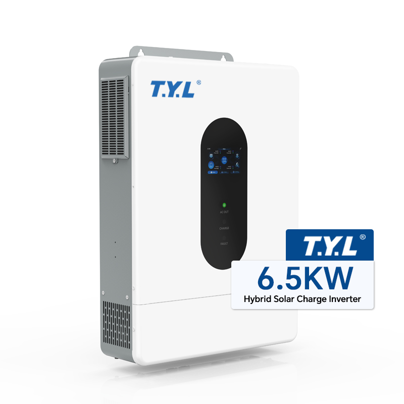 TYL 6500W Single Phase Hybrid Inverter with 120A Charging Current Dual MPPT 120V-300V Input 99% Efficiency for Energy Storage