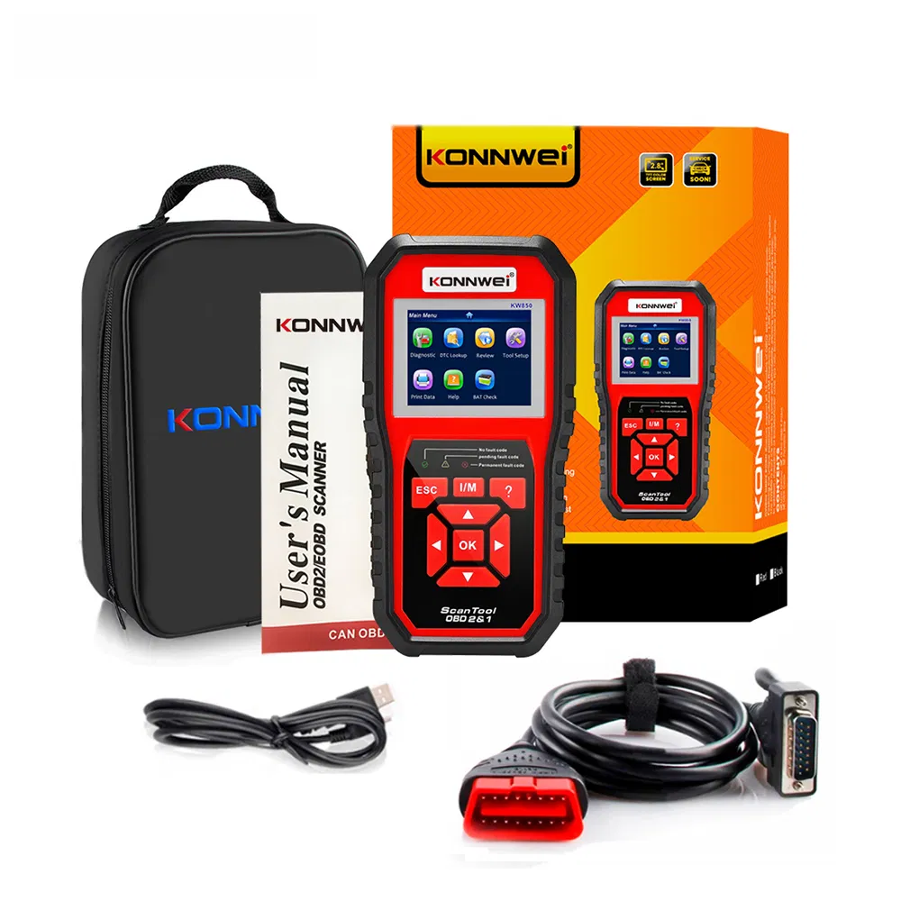 Konnwei Kw850 OBD2 Code Reader Scanner Diagnostic Tool Nylon Case