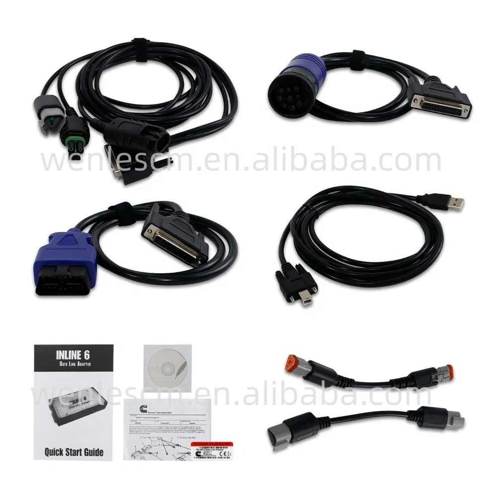 Mrgaguge Truck Diagnostic Scanner for Inline 6 Data Link Adapter Kit Heavy-Duty Diagnostic OBD2 Scanner for Cummins