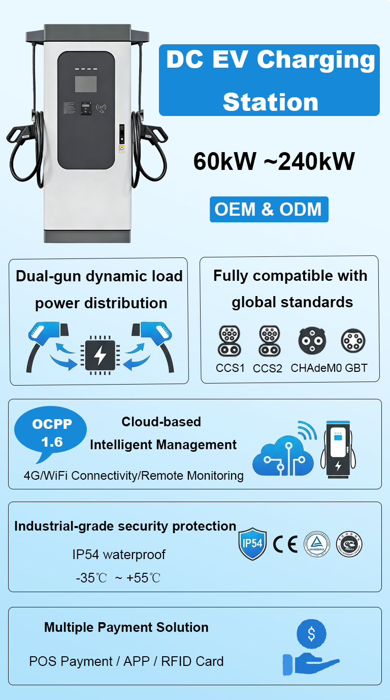 Double Gun DC EV Charging Station Details