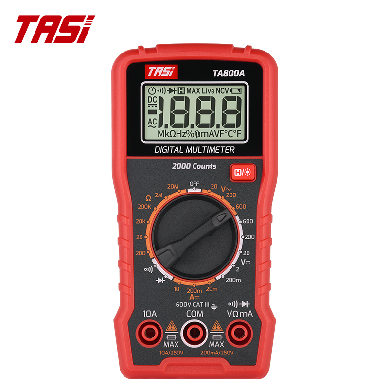 TASI TA800A/TA806A Digital Multimeters User-Friendly Manual Range Tester With High Precision For Voltage Measure Tool