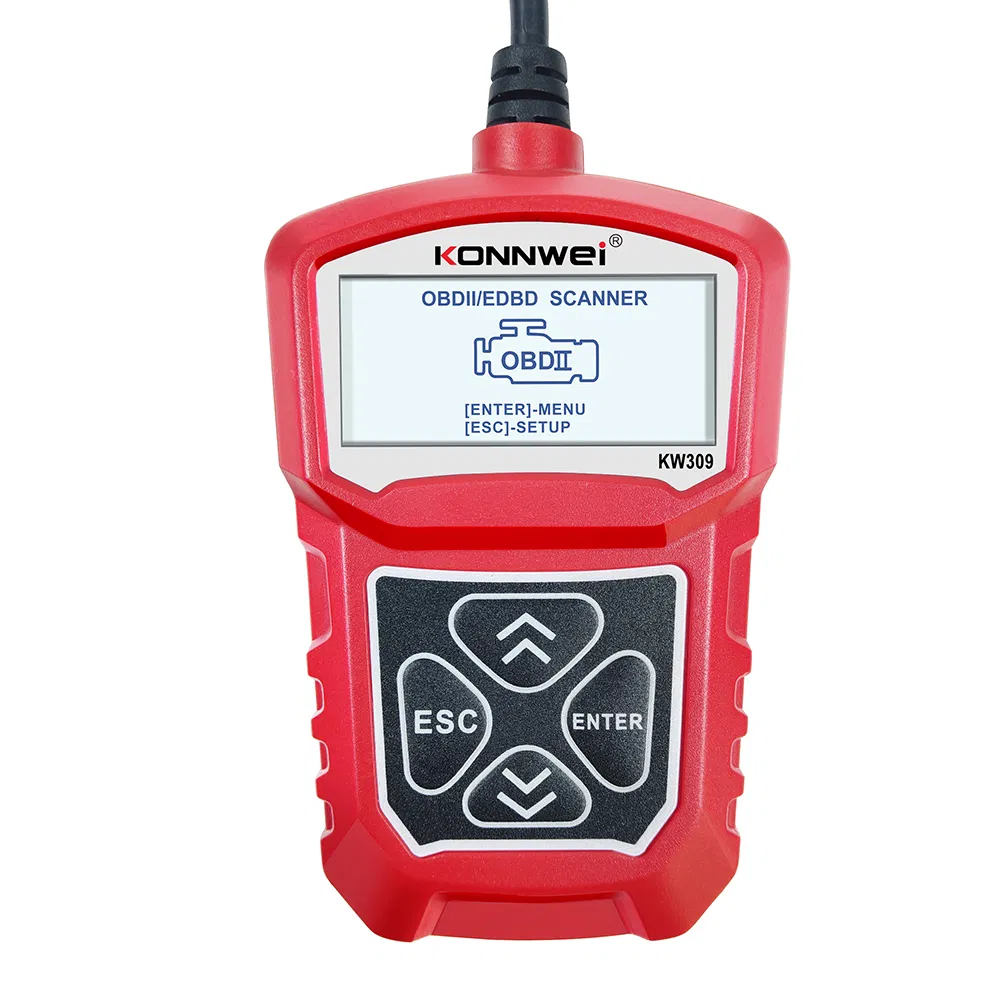 Konnwei Kw309 OBD2 Scanner - Automotive Diagnostic Tool, Red