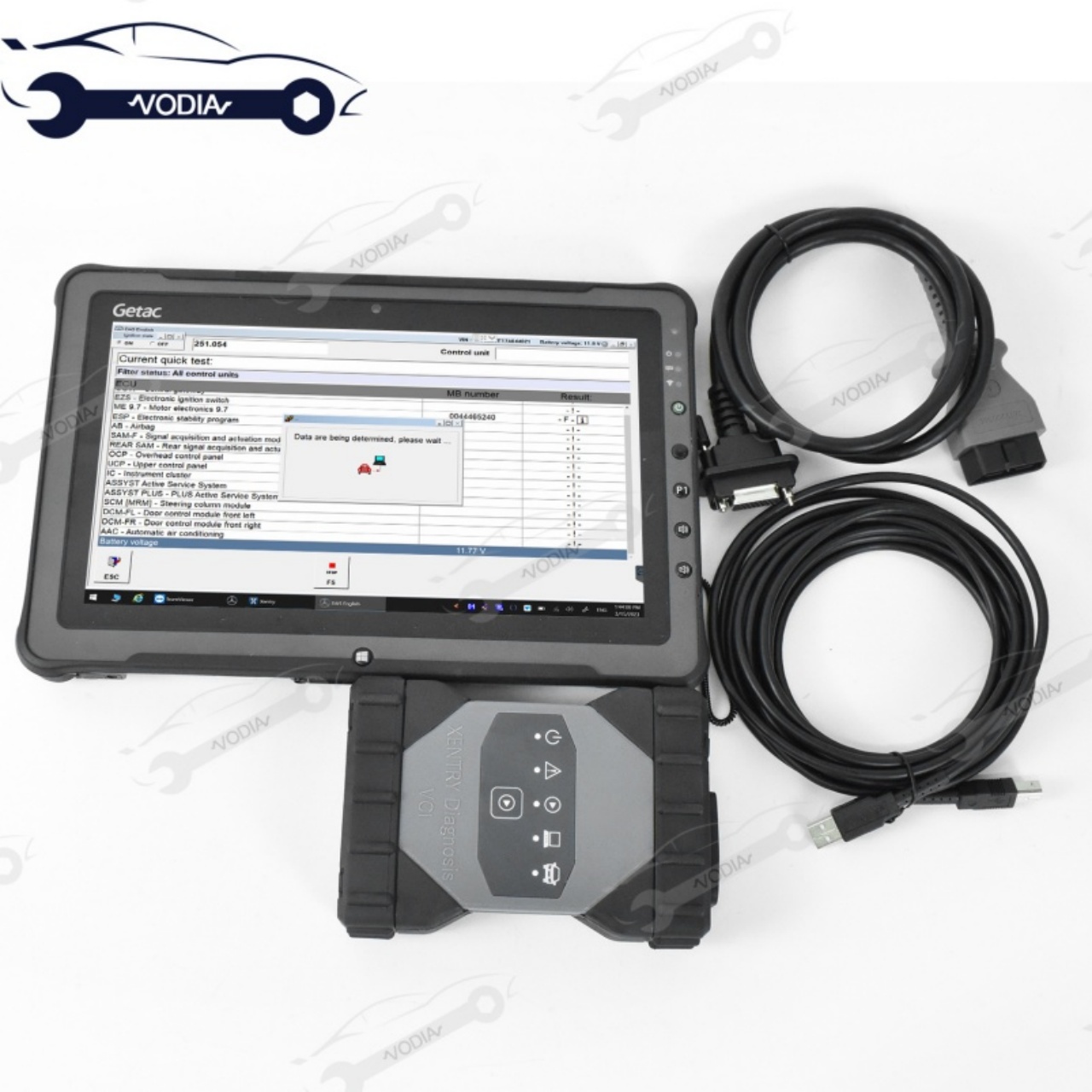 F110 Tablet with for MB STAR C6 Diagnosis VCI Multiplexer DoIP with Software Xentry Das Wis Epc 12v &amp;24 Car Diagnostic Tool