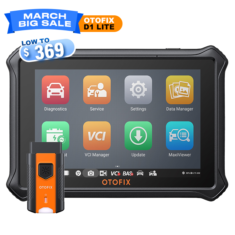 OTOFIX D1 LITE Bi-directional Car Diagnostic Tool 2 Years Free Update Online with OBD II Tpms Auto Programming Machine