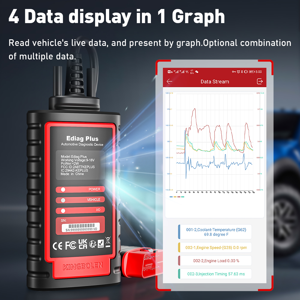 2026 Ediag Plus 15 Reset Function ECU Coding Active Test Professional All System Diagnostic Tool for IOS & Android