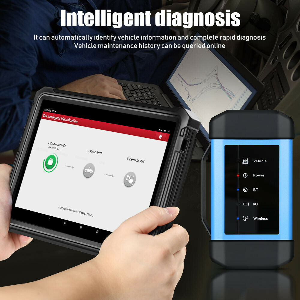 Best Launch X431 Heavy Duty Truck Diagnostic Scanner ECU Coding Scan Tool With HD3 Module Adapter