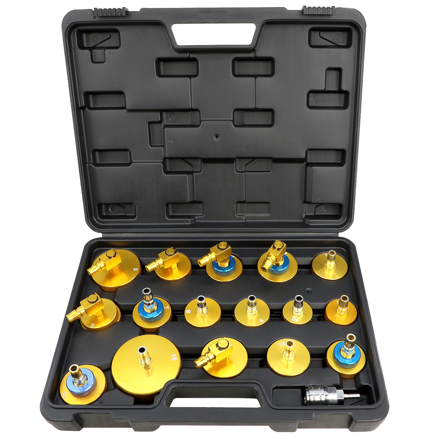 HTL 12-24V Automatic Car Brake System Fluid Bleeder Kit Electrical Brake Fluid Changer Exchanger With Adapter