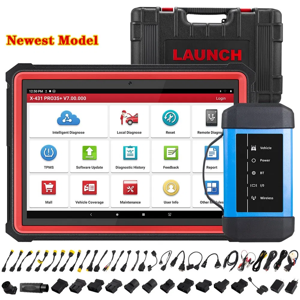 Launch X431 PRO3s+ V2.0 Hdiii 12V Car 24V Truck Heavy Duty 2 in 1 Diagnostic Tool Obdii Code Reader Auto Scanner X-431 PRO3s HD3