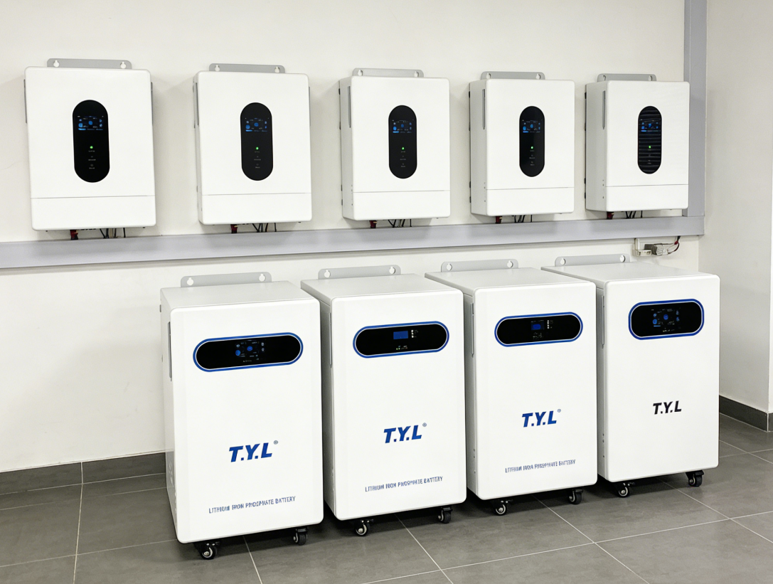 TYL TYL-6KW 6KW On-Grid Hybrid Solar Inverter European Standard Single Phase 99% Efficiency 50/60Hz Household Use 40A Output