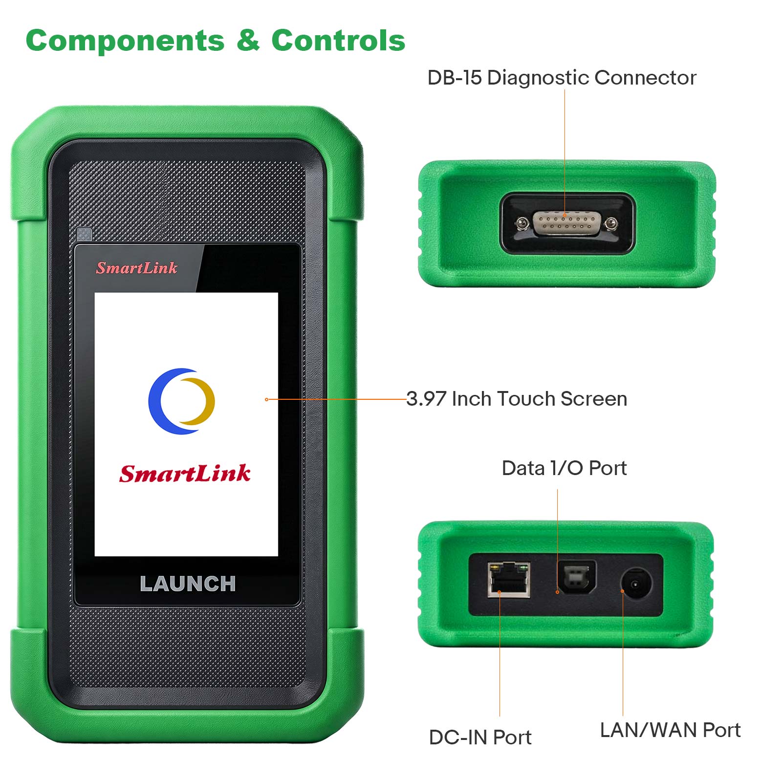 Launch X431 PRO3S+ New Energy EV Diagnostic Tool Battery Pack Tester All System Scanner SmartLink C V2 Remote ECU Coding