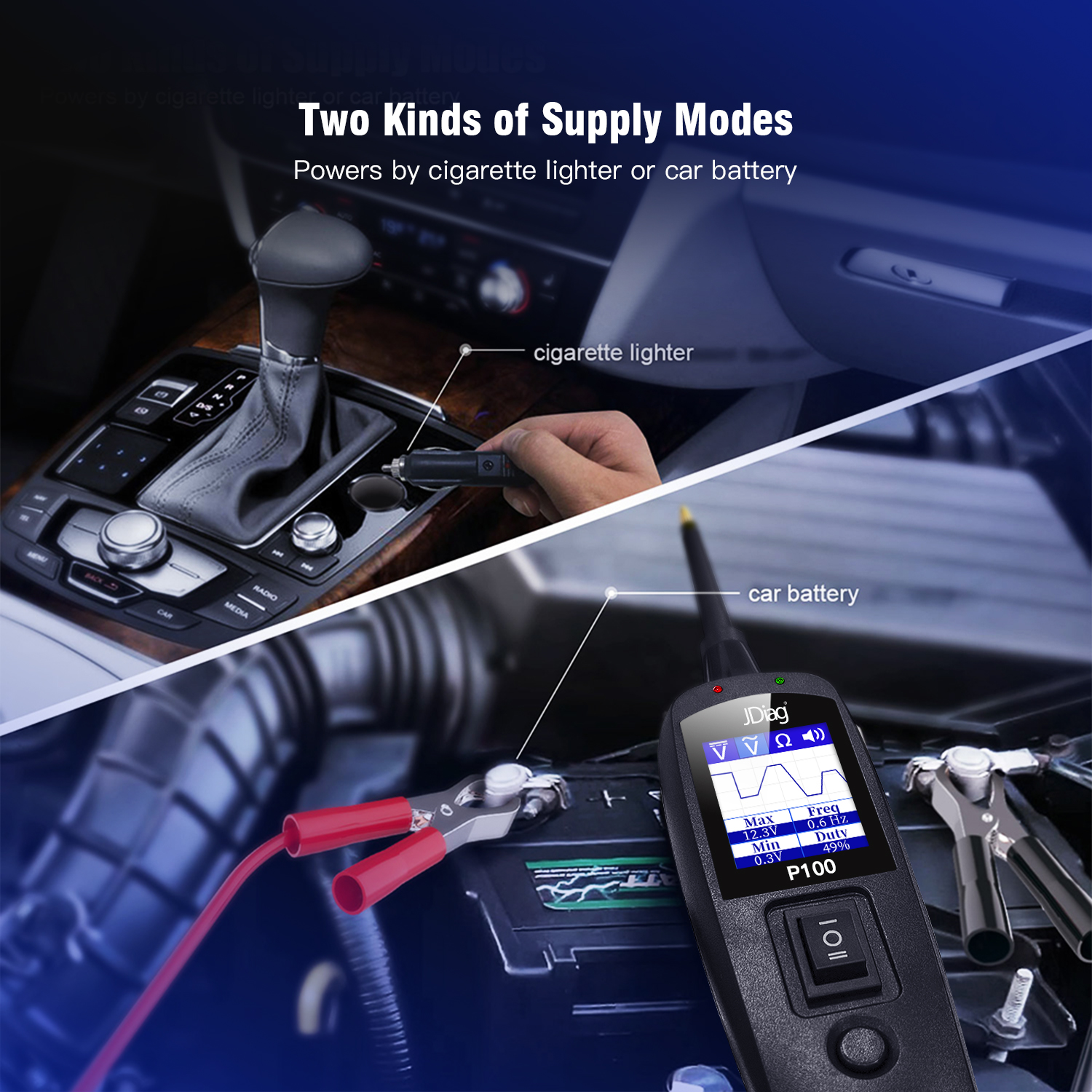Topdiag P100 10m Extension Cable Electrical System Diagnostic Tool Automotive Circuit Tester for Truck Motorcycle Tests Tool