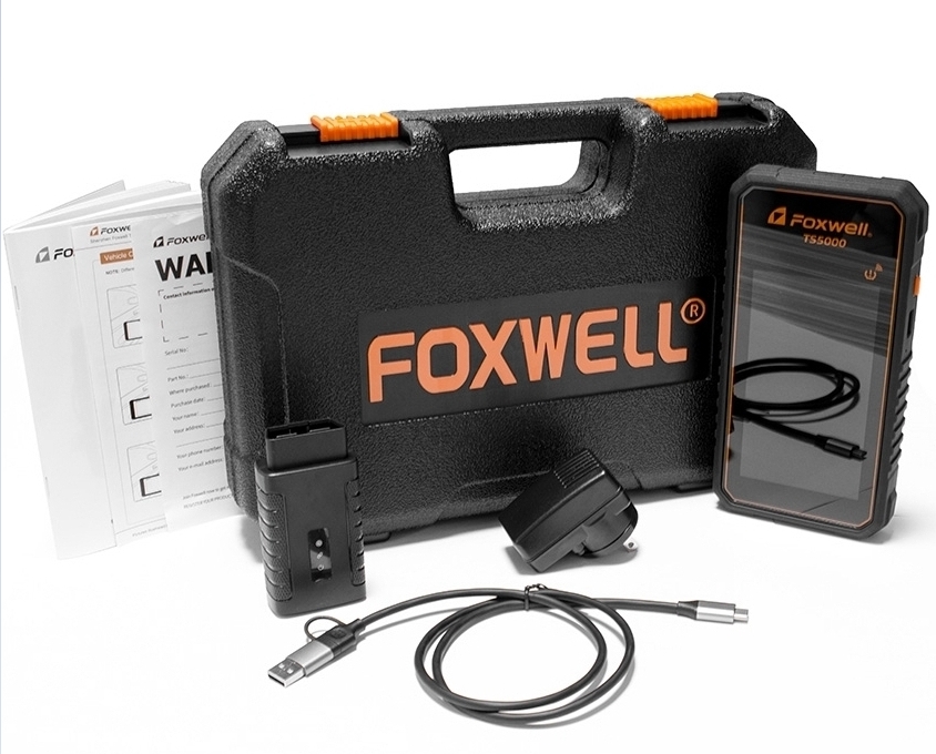 FOXWELL TPMS Programming Service Tool TS5000 Car Key Fob Programmer TPMS Solutions Obd 2 Tire Pressure Monitoring System Scanner