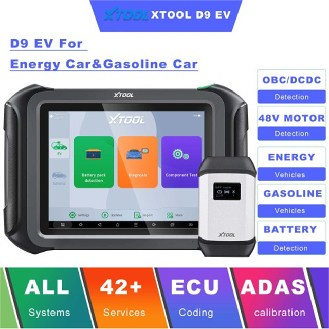 2026 Scanner XTOOL d 9EV d 9 EV Car Diagnostic Tools for Tes-la / B-YD Energy Vehicles Detection Active Test Topology Mapping
