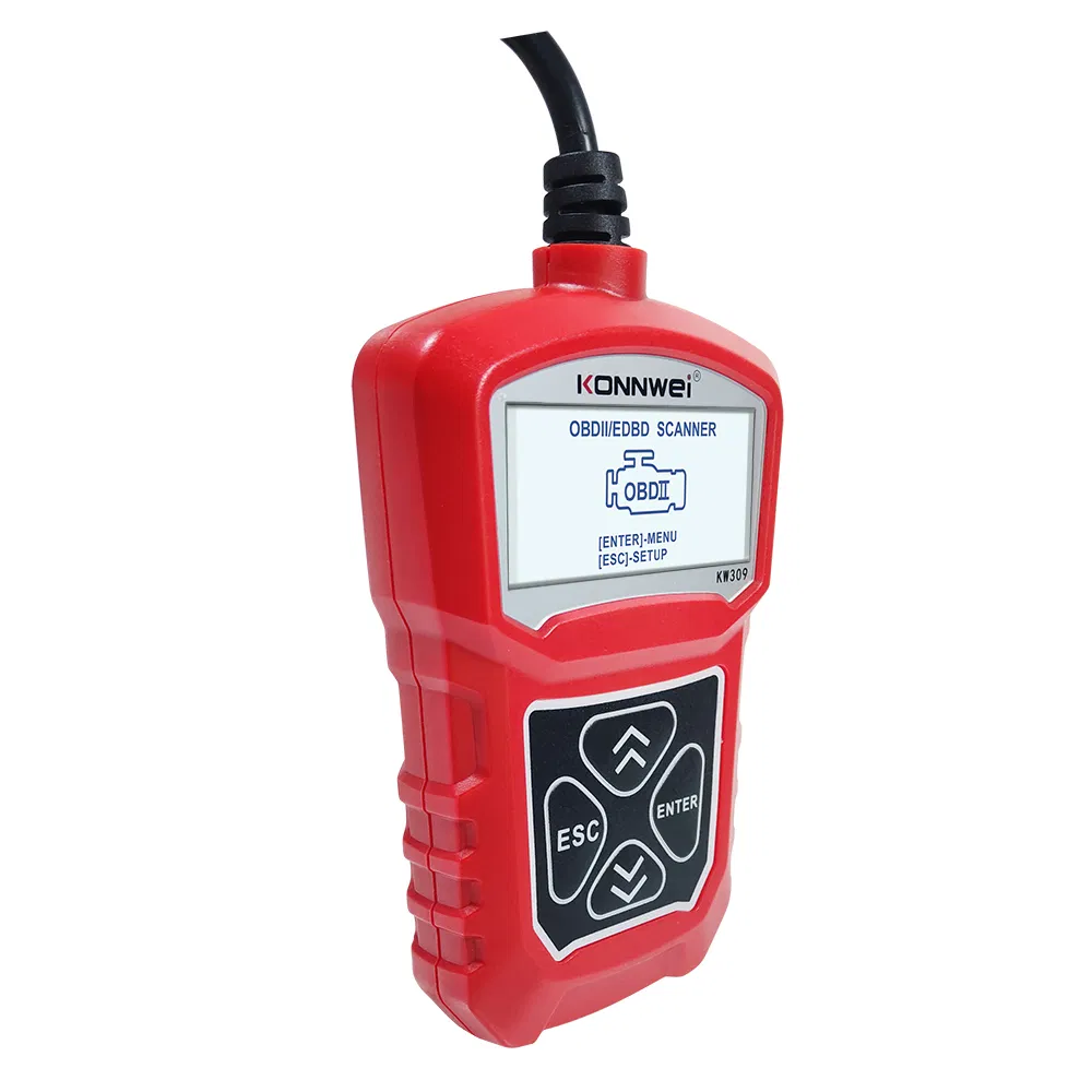 Konnwei Kw309 OBD2 Scanner - Automotive Diagnostic Tool, Red