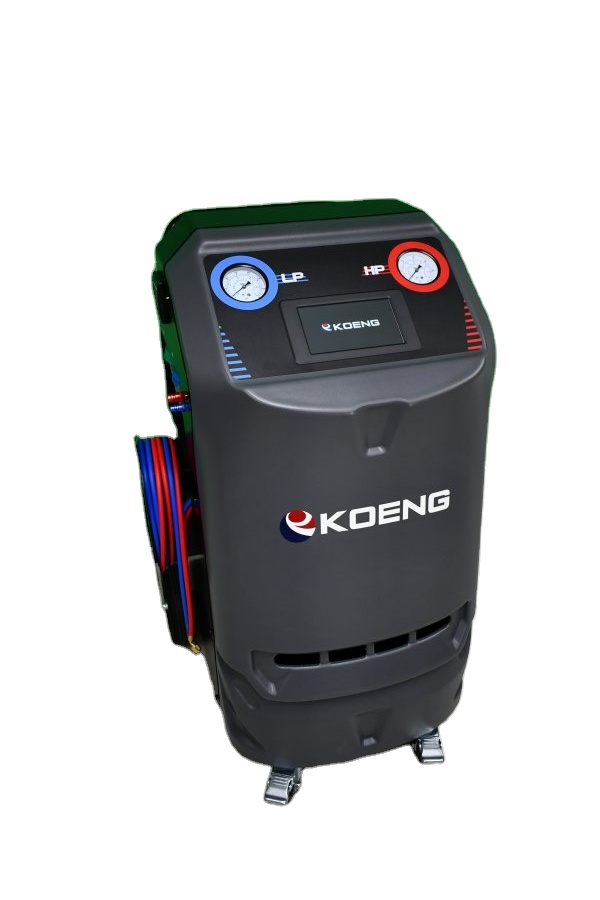 KOENG KAC-A6(134a) Automatic Automotive AC Service Machine 5" LCD Display 180 L/min Vacuum Pump | Refrigerant Recovery Equipment