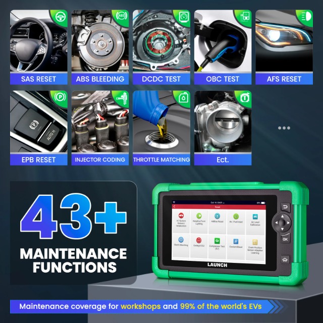 2024 New Arrival LAUNCH X431 CRP919 EV 43+ Service Functions Diagnostic Car New Energy Vehicles Car Diagnostic Machine