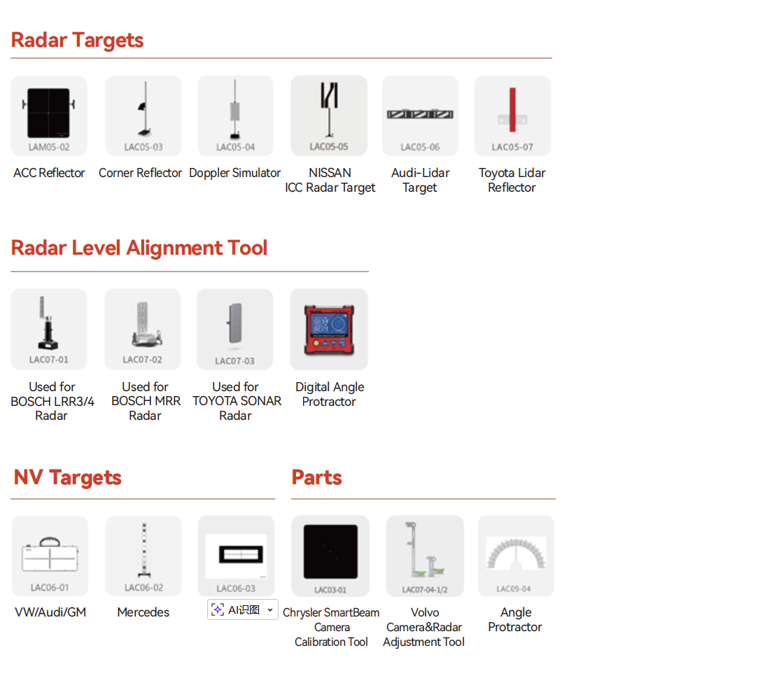ADAS Calibration System Target Setup